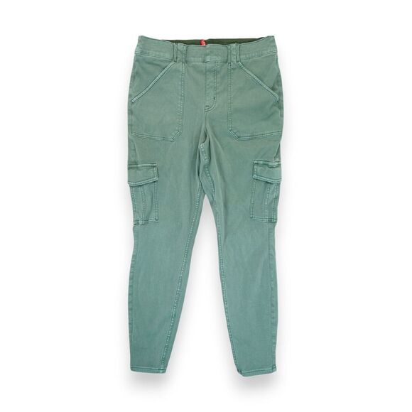 Spanx Stretch Twill Ankle Sage Green Cargo Pant Cotton Blend Size‎ XL - Picture 1 of 7